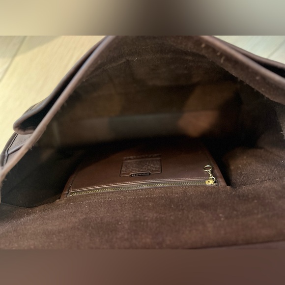 Vintage Coach Beekman Brown Leather Large Satchel/briefcase 5266 - Picture 10 of 16